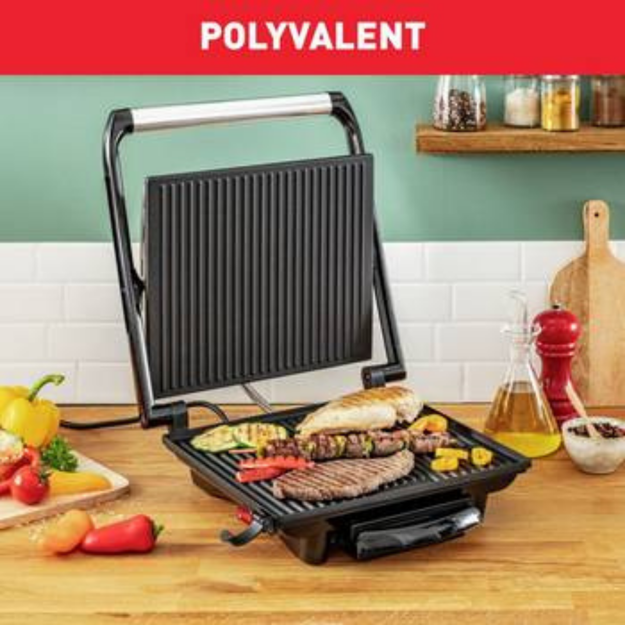 Gril Électrique Tefal Inicio 2000W inox – Image 2